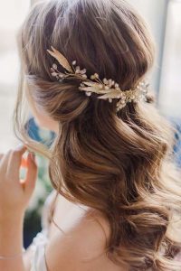 Bridal hairstyles - half up, half down